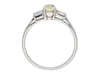 Art Deco fancy yellow diamond ring berganza hatton garden