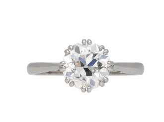 Edwardian Diamond Solitaire Ring, English, circa 1910.