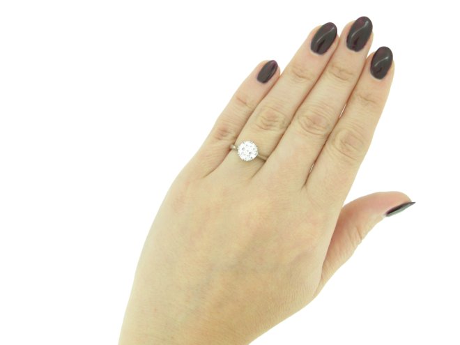 Edwardian Solitaire Diamond Ring berganza hatton garden