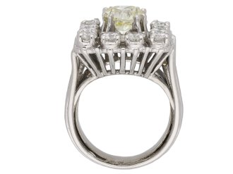 Vintage diamond cluster cocktail ring berganza hatton garden