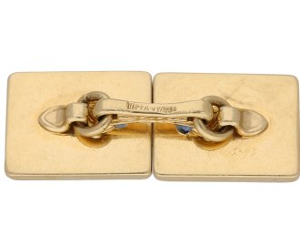 Vintage Tiffany & Co. sapphire Cufflinks berganza hatton garden