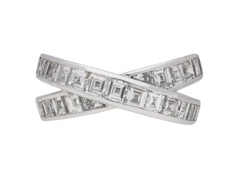 Chopard cross over diamond ring berganza hatton garden