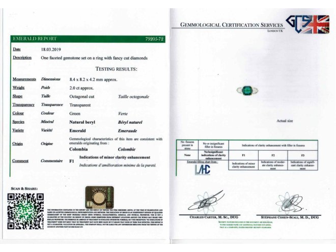 Art Deco Colombian emerald diamond ring berganza hatton garden