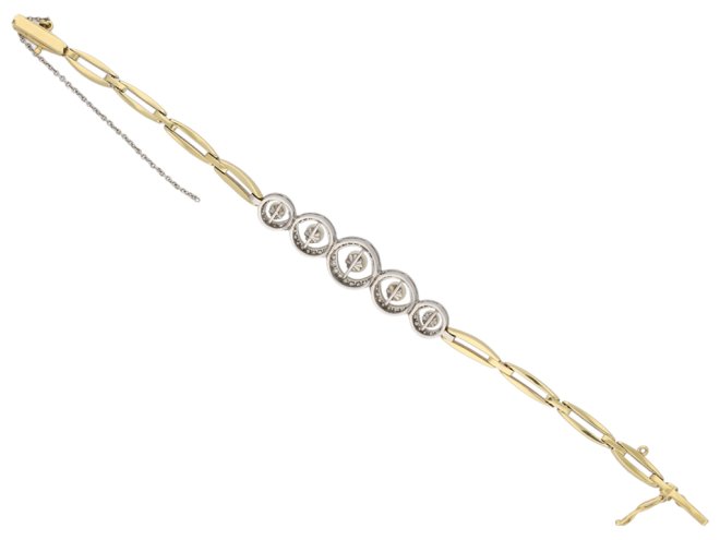 Edwardian diamond and pearl bracelet, English, circa 1905.