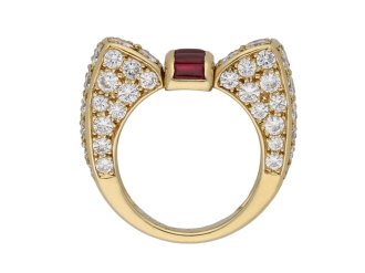 Van Cleef & Arpels ruby and diamond ring berganza hatton garden