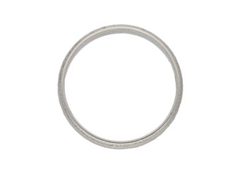 Platinum wedding band with millegrain edge, circa 1978. 