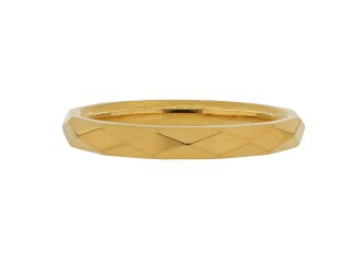 Vintage yellow gold wedding ring, English, 1953. 