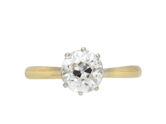 Victorian old mine diamond solitaire ring hatton gardenVictorian old mine diamond solitaire ring hatton garden