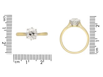 Victorian old mine diamond solitaire ring hatton garden