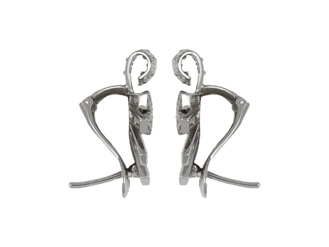 Vintage diamond earclips berganza hatton garden