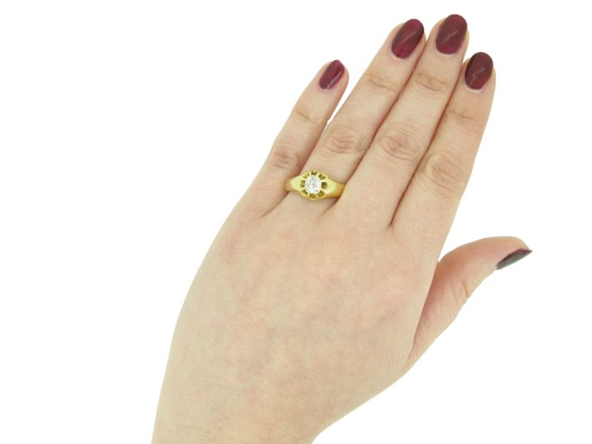 Victorian old mine diamond solitaire ring berganza hatton garden
