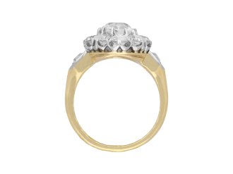 edwardian diamond coronet cluster ring, circa 1915. hatton garden