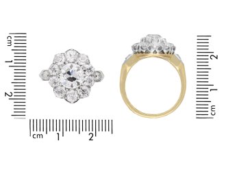 edwardian diamond coronet cluster ring, circa 1915. hatton garden