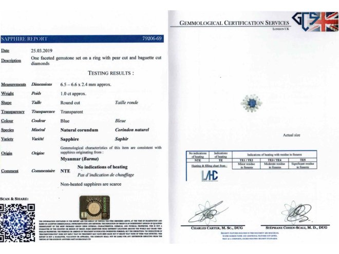Vintage Burmese sapphire diamond ring berganza hatton garden
