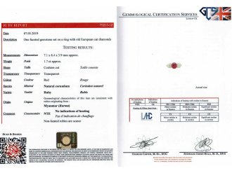 Belle Époque ruby and diamond three stone ring, French, circa 1910.