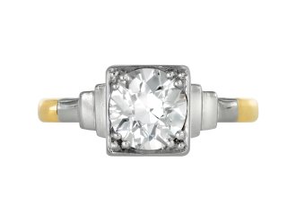 Old cut diamond solitaire ring, circa 1935.