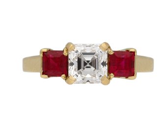 Vintage Tiffany & Co. diamond ruby ring berganza hatton garden
