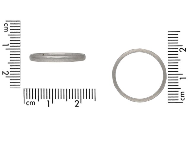 Vintage platinum wedding band berganza hatton garden