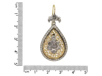 Victorian rose cut diamond drop earrings berganza hatton garden