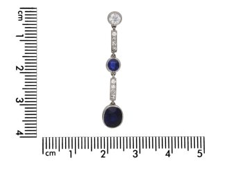 Edwardian sapphire and diamond earrings berganza hatton garden