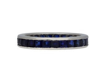 Art Deco sapphire full eternity ring hatton garden