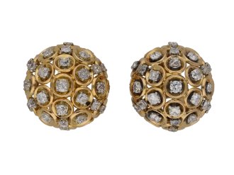 Boucheron Diamond and gold clip earrings berganza hatton garden