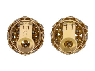 Boucheron Diamond and gold clip earrings berganza hatton garden