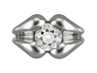Diamond solitaire ring, circa 1940.