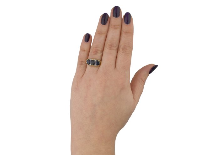 Victorian Burmese sapphire ring berganza hatton garden