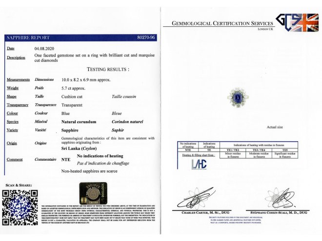 Ceylon sapphire and diamond cluster ring berganza hatton garden