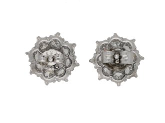 Old cut diamond cluster earrings berganza hatton garden