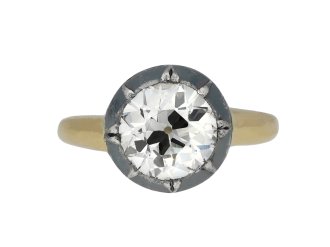 Victorian diamond solitaire ring berganza hatton garden