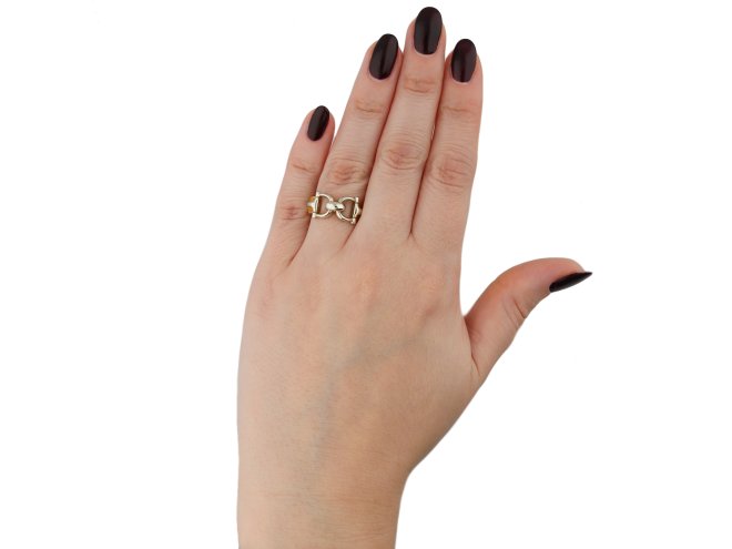 Vintage Hermes stirrup ring berganza hatton garden