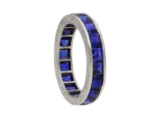 Sapphire full eternity ring hatton garden