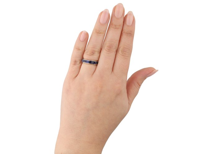 Sapphire full eternity ring hatton garden