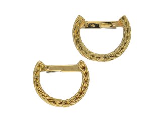 Hermes yellow gold cufflinks hatton garden