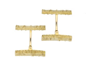 Georges Lenfant vintage yellow gold cufflinks hatton garden