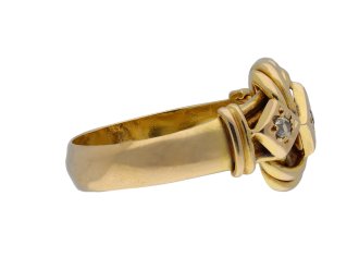 Diamond knot ring, English hatton garden