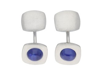 Ceylon star sapphire cufflinks hatton garden