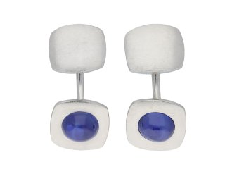 Ceylon star sapphire cufflinks hatton garden