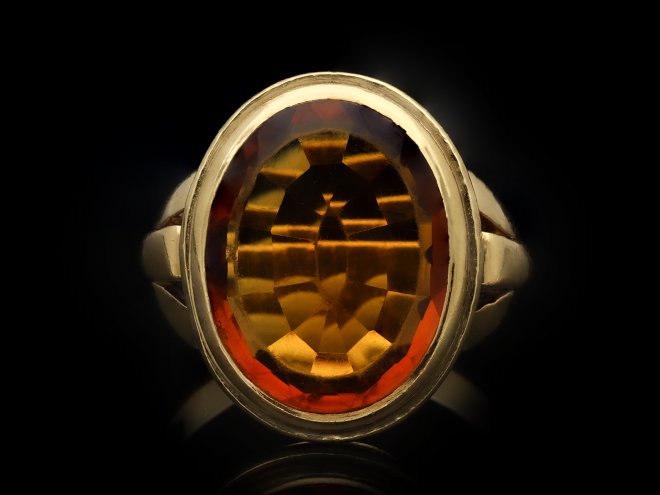 Citrine signet ring hatton garden