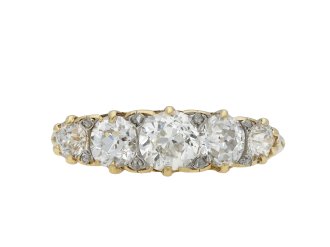 Victorian five stone diamond ring hatton garden