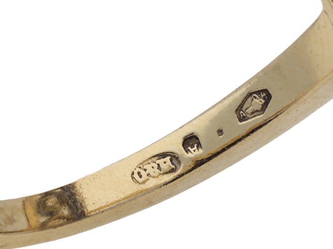 Diamond and sapphire cluster ring hatton garden