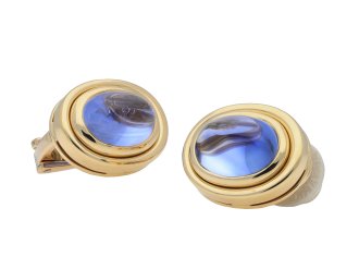 Bulgari Ceylon sapphire earrings hatton garden