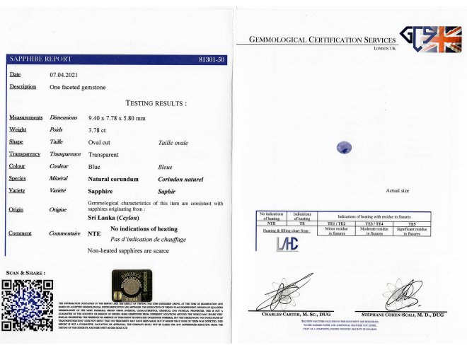 Ceylon sapphire and diamond flanked solitaire ring hatton garden