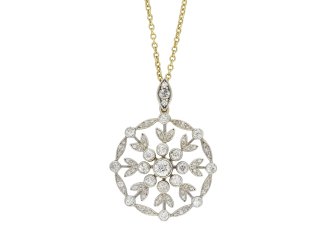 Victorian diamond pendant/brooch hatton garden