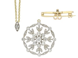 Victorian diamond pendant/brooch hatton garden