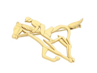 André Vassort gold horse brooch hatton garden