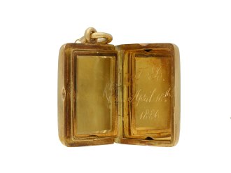 Victorian Gold locket hatton garden
