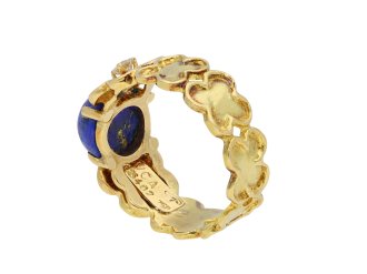 Van Cleef and Arpels lapis lazuli and diamond ring hatton garden